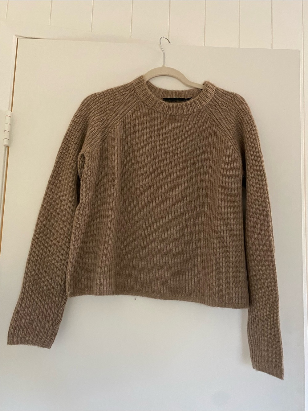 Jenni Kayne Cashmere Fisherman Sweater Undyed Stone